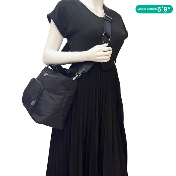 Prada  Baby Re-Nylon Crossbody Bag Black - Picture 2 of 16